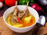 Турска агнешка супа / чорба с агнешки ребра и зеленчуци
